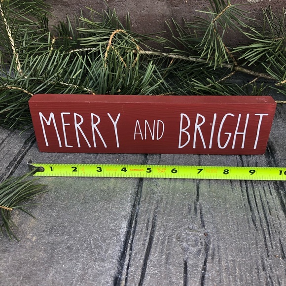 Merry and Bright Mini Wood Sign - Picture 5 of 5
